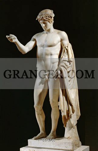 Image Of Archaeology Marble Statue Of Hermes Loghios Roman Copy Of