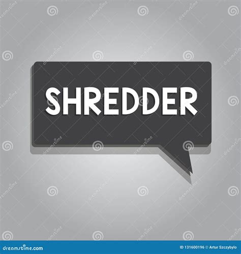 Text Sign Showing Shredder Conceptual Photo Machine Or Other Device