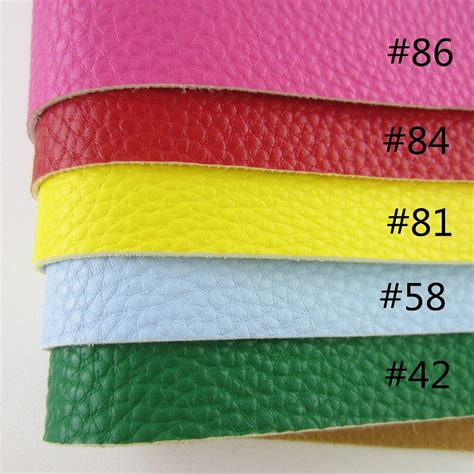 30cm X 134cm Pu Artificial Leather Lychee Synthetic Leather Fabric