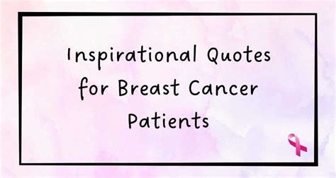 Inspirational Quotes For Breast Cancer Josies Journey