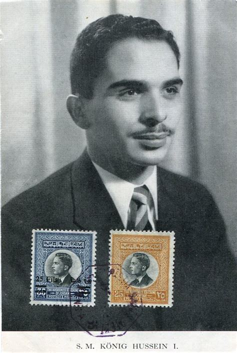1963 Jordan King Hussein Card Balkanphila