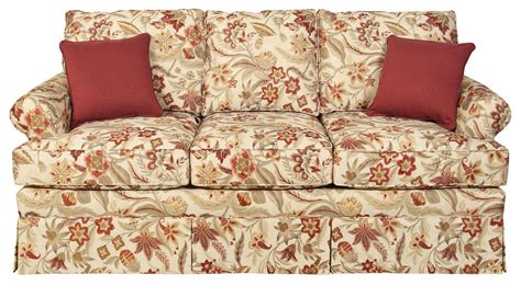 England William 5335 Traditional Skirted Sofa Dunk And Bright Furniture