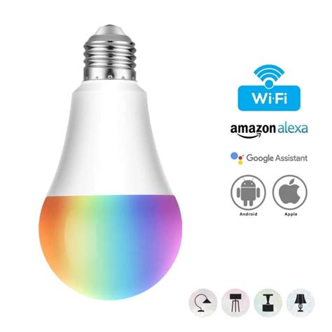 E27 Wifi Smart Light Bulb Rgb Led Lamp 11w Multicolor Dimmable Bulb