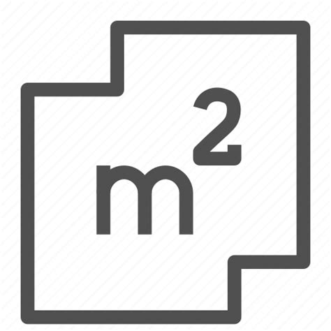Area Construction M2 Measure Meter Perimeter Size Icon Download