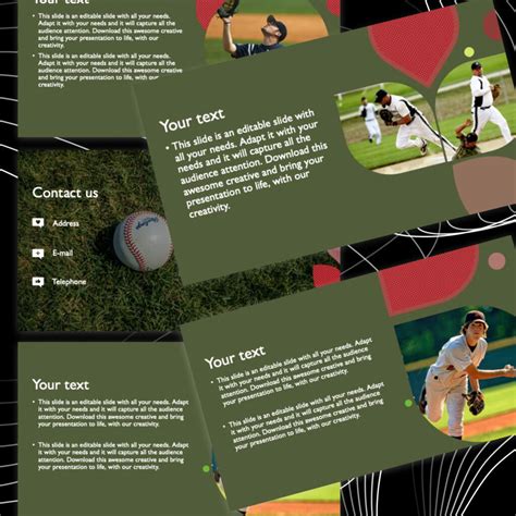 Free Green Baseball Powerpoint Template Masterbundles