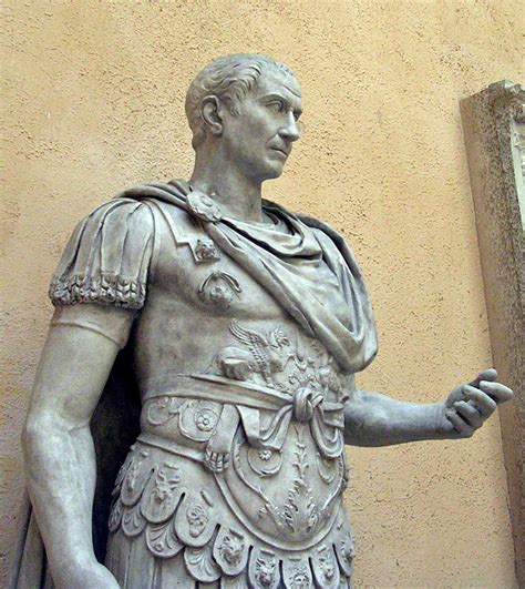 Statue Of Julius Caesar As Imperator Wearing Lorica Cuirass And