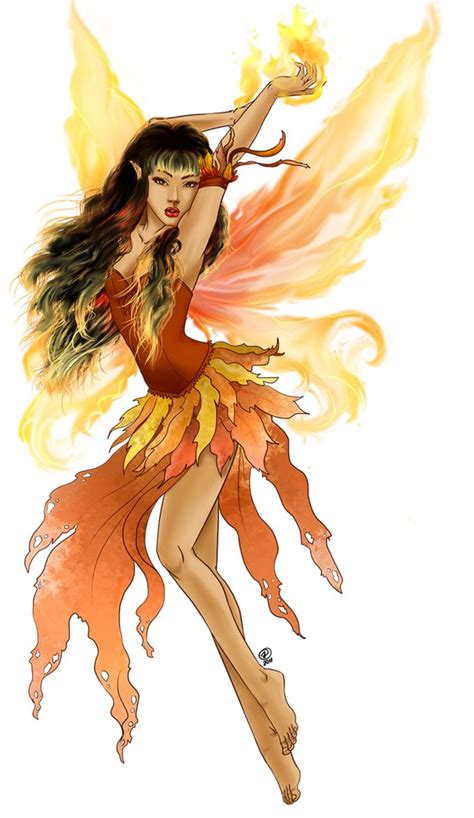 Fire Fairy By Odduckoasis On Deviantart Fire Fairy Fairy Art