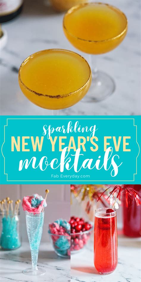 New Years Mocktails Festive Sparkling Non Alcoholic Drinks For A New