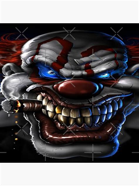 Evil Killer Clown Cartoon Art Horror Floor Pillow For Sale By Leen12