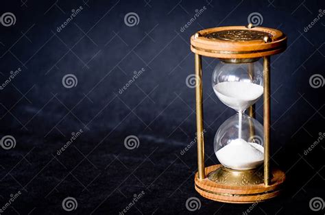 Magic Hourglass With Blue Shiny Flares Stock Image Image Of Romance
