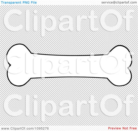 Clipart Black And White Dog Bone Royalty Free Vector Illustration By