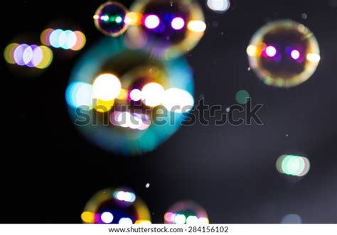 Blur Abstract Colorful Soap Bubbles Wallpaper Stock Photo 284156102