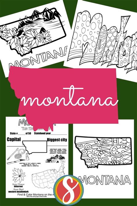Montana Coloring Pages — Stevie Doodles