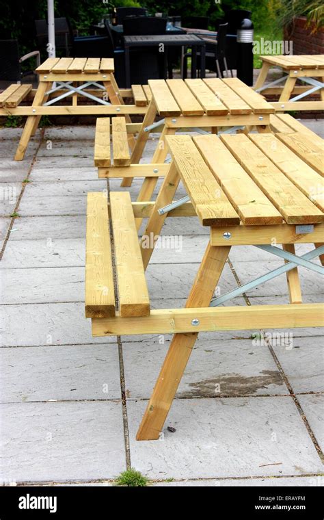 Sitting Picnic Tables Hi Res Stock Photography And Images Alamy
