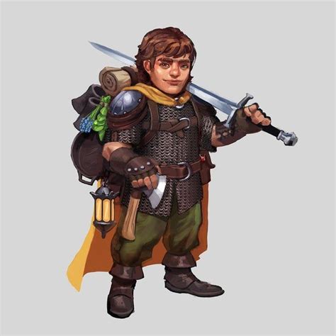 Art Oc Halfling Fighter Firgle Thornstroke By Me Dnd Character