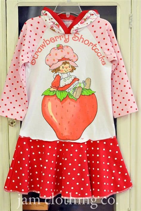 Adorable Strawberry Shortcake Dress Strawberry Shortcake Dress Pillowcase Dress Girl Outfits