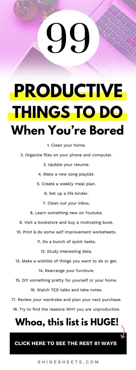 99 productive things to do when bored 15 fun ideas productive things to do productive
