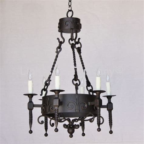 Lights Of Tuscany Spanish Style Wrought Iron Chandelier