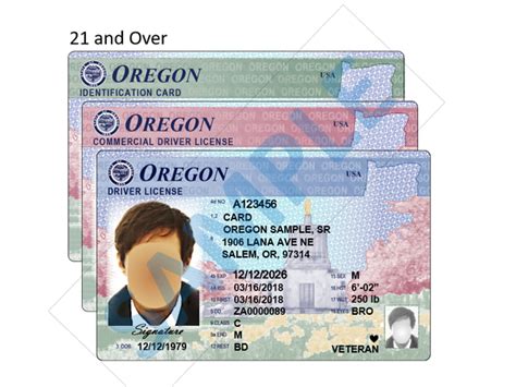 Oregons New Drivers License Features Mount Hood ‘laser Etched Text