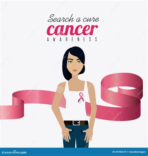 fight against breast cancer campaign stock vector illustration of graphic prevention 59785679