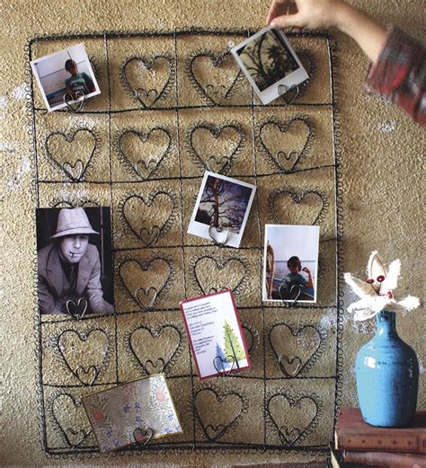 Rustic Wire Heart Wall Hanging Photo Holder Home Accents Home Decor