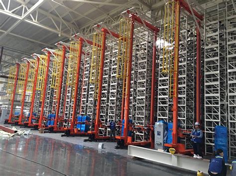 Asrs Material Handling System With Stacker Crane Automated Storage