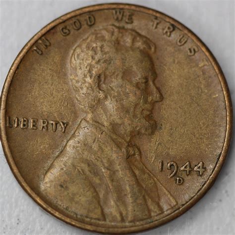 1944 D Lincoln Wheat Cent Penny Extra Fine Xf Ebay