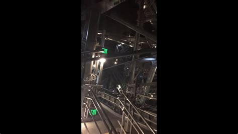Hyperspace Mountain Lights On Breakdown Disneyland Youtube