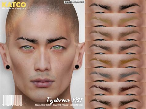 Katco Eyebrows N21 The Sims 4 Download Simsdomination Sims 4