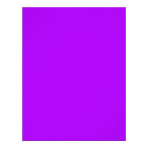 Bright Purple Fuchsia Neon Purple Color Only Letterhead Zazzle