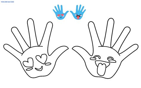 Hands Coloring Page