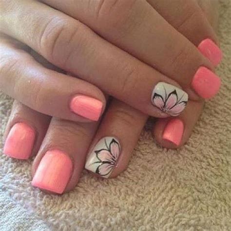 Follow this easy video sometimes the simplest things are the best! 50 Flower Nail Art Designs | Art and Design