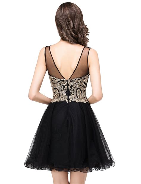 misshow 2022 women s cocktail dresses crystals applique short prom dresses