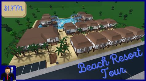 Beach Resort Tour Welcome To Bloxburg Youtube