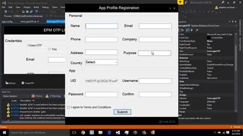 Creating Otp In Windows Form Application Youtube