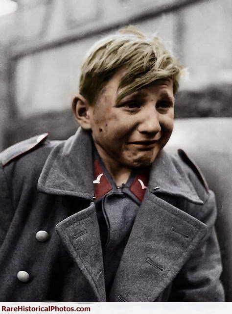 Hans Georg Henke 16 Year Old German Soldier Crying After Being
