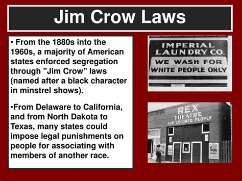 Ppt Jim Crow Laws Powerpoint Presentation Free Download Id6419560