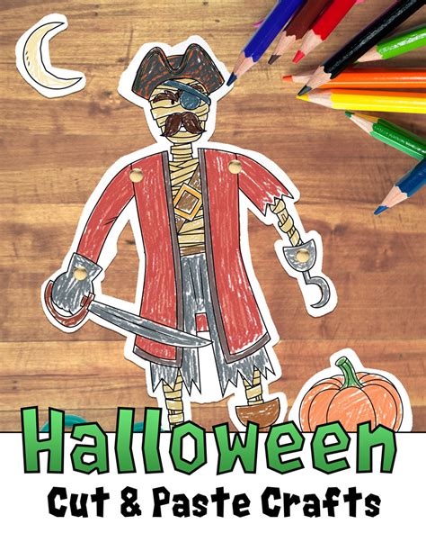 Halloween Cut And Paste Craft Tims Printables