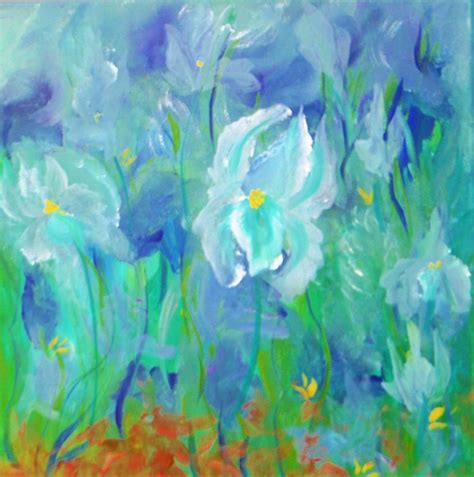Abstract Iris Painting By Jacqueline Whitcomb Pixels