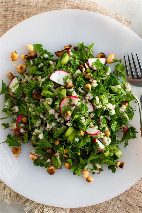 Parsley Salad With Barley Dill And Hazelnuts Recipe Nyt Cooking
