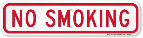 Aluminum No Smoking Sign Sku K 9834