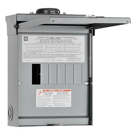 Square D By Schneider Electric Hom612l100rbcp Homeline 100 Amp 6 Space