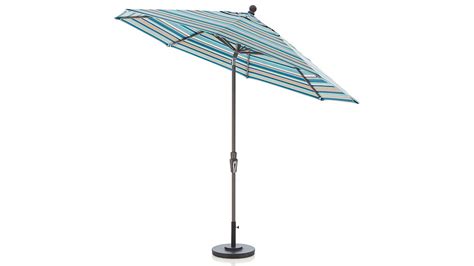 9 Round Sunbrella Seaglass Multi Striped Patio Umbrella