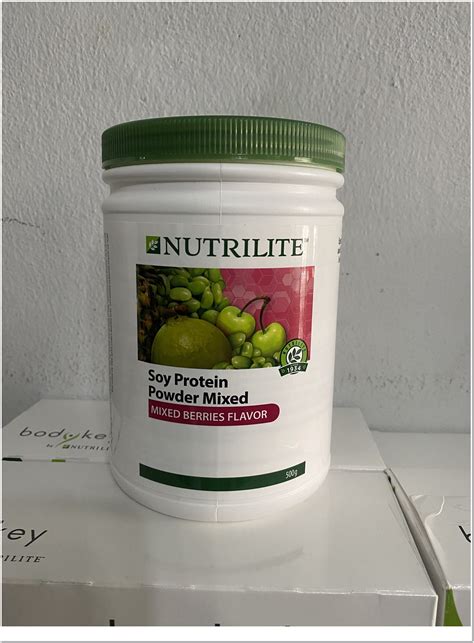 ซื้อที่ไหน Nutrilite Soy Protein Powder Mixed Berries 500g Tessa Good