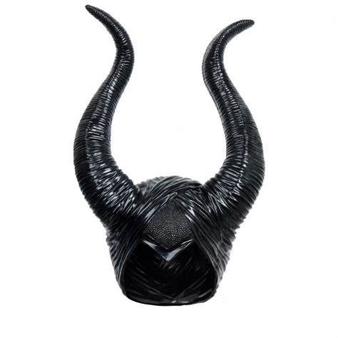 Creepy Maleficent Angelina Jolie Horns Hats Mask For Adult