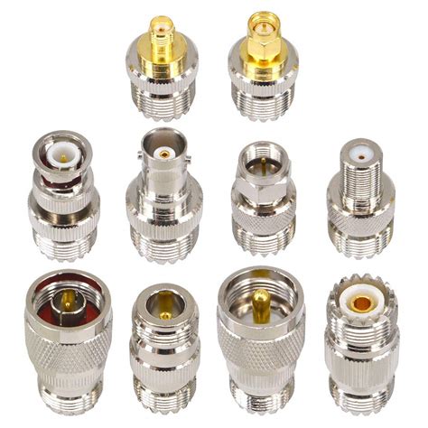 Boobrie Pcs Rf Coaxial Connector Sets Uhf Adapter Kit Uhf Female