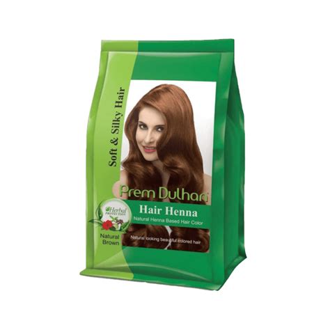 Prem Dulhan Hair Henna Natural Henna Based Hair Color Natural Brown