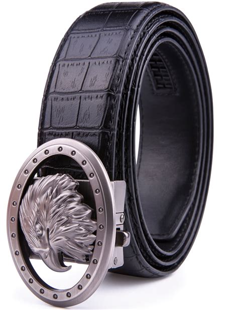 Bonded Leather Belts For Men Ratchet Belts Casual And Dress Belt With