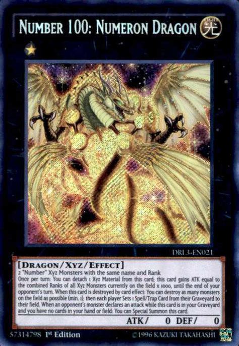 Yugioh Dragons Of Legend Unleashed Single Card Secret Rare Number 100