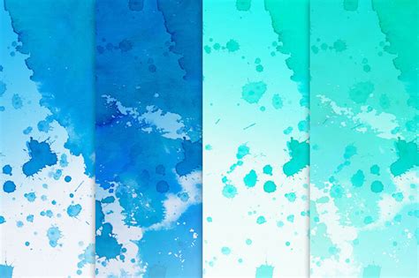 20 Water Color Splash Backgrounds By Vito12